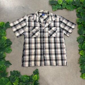 Dickies Plaid Short Sleeve Button Up Work Shirt